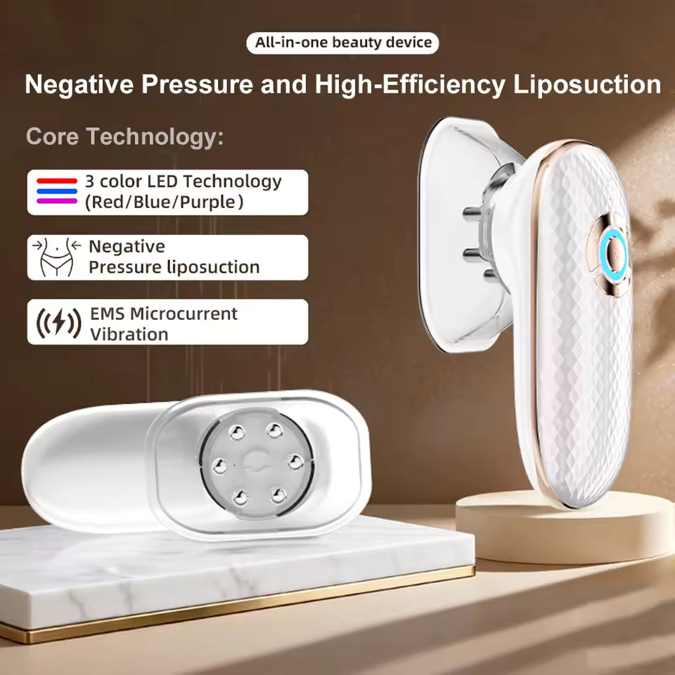 3 IN 1 Body Sculpting Machine Liposuction Massager Body Anti Cellulite Tool Microcurrent Facial Skin Tighten Device Fat Burner