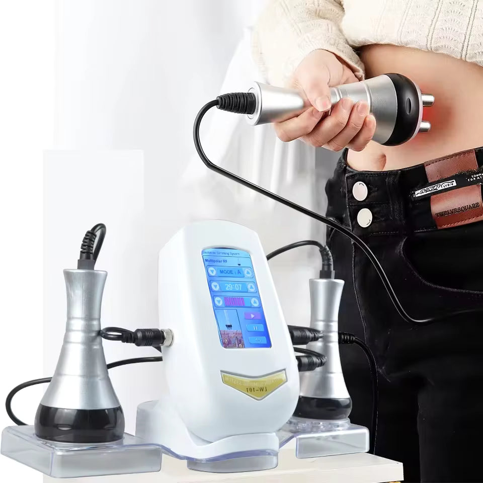 3 In 1 40K Cavitation Body Slimming Machine Facial Massager Skin Tighten Face Lifting Vacuum Suction wrinkle removal